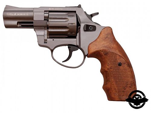 картинка Револьвер Флобера STALKER Titanium 4мм 2,5" коричневая рукоять (38800007)