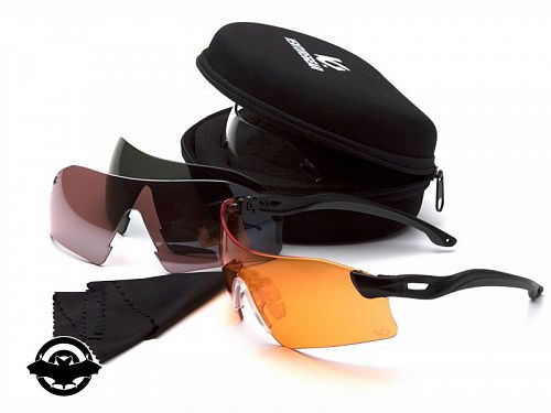 Окуляри стрілецькі VENTURE Gear Tactical Drop Zone, змінні лінзи 4 штуки (3ДРОП) (00417)