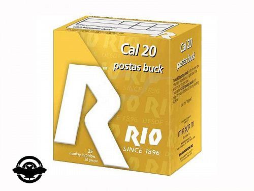 картинка Патрон гладкоствольный RIO Royal Buck 12P кал 20, 22 гр, 6,45 мм в контейнере 25 шт/уп (14410053)