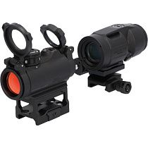 Приціл коліматорний COMBO Kit Sig Optics ROMEO-MSR 2 MOA RED DOT, JULIET3-MICRO 3X22MM Magnifier SORJ72001 (5003291)