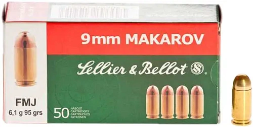 картинка Патрон 9х18 Sellier&Bellot FMJ 6,1г MS (12110067)