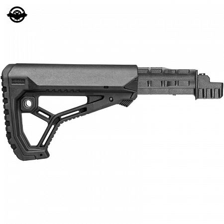 Приклад телескопічний FAB для AK 47, полімерний, чорний КОМПЛЕКТ (7000453)