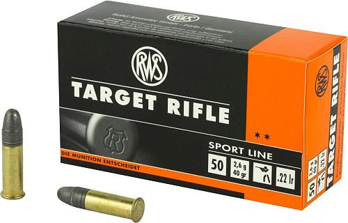 картинка Патрон 22LR RUAG Target Rifle пуля RN 40gr 2,6 г (12070520)