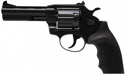 Револьвер флобера Alfa mod.441 4" 4 мм №7. Воронение. Пластик ц:черный
