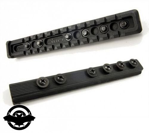 картинка Планка Picatinny универсальная FAB Defense для М4, полимерная, черная (7000659)