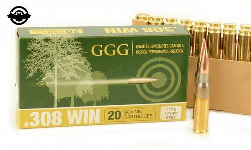 картинка Патрон нарезной GGG 308Win 11,3г. HTBT ( к / 3003494)