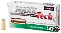 картинка Патрон холостой MaxxPower PAK steel case brass 9mm (B/MP02)