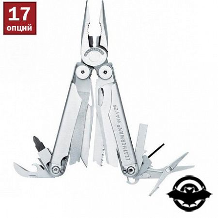 картинка Мультитул набор LEATHERMAN Wave кож.чехол, подар.коробка (830082)