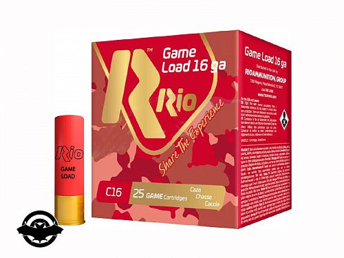 картинка Патрон RIO Game Load С16 NEW кал 16, 28 гр, №0000 в контейнере 25 шт/уп (14410255)