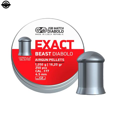 Кулі пневм. JSB Diabolo Exact Beast, 4,5 мм, 1,05 гр, 250 шт/уп (14530607)