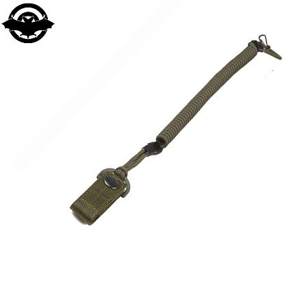 Страховочний тренчик з карабіном та кріпленням на пояс, різні кольори