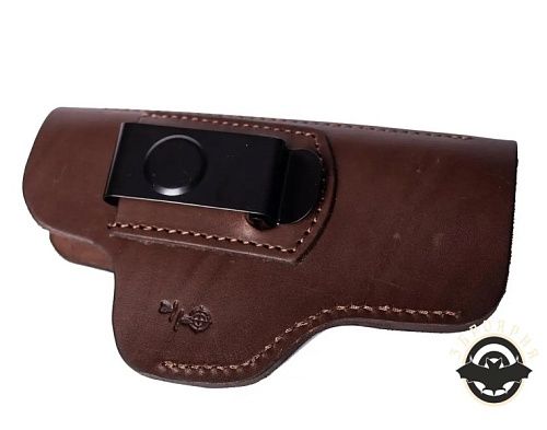 картинка Кобура VOLMAS кожанная поясная скрытого ношения Форт 19, Glock 17, коричневая (5512)