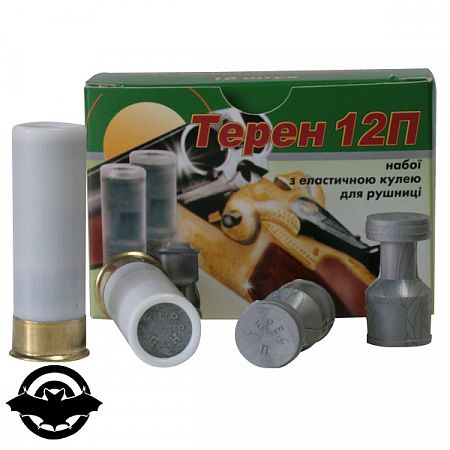 картинка Патрон травматического действия Терен-12П, кал 12, 10 шт/уп (2/Е/12П)