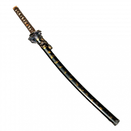 картинка Катана, ножны черно-желтые 02/148574