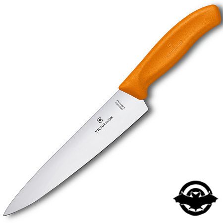 картинка Нож кухонный Victorinox SwissClassic, 19 cм, оранжевый, блистер 6.8006.19L9B