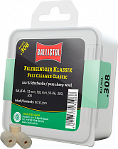 картинка Патч Ballistol для чистки шерстяной классический 7,62мм 60шт/уп. (4290089)