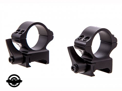 Кільця NcStar Quick Release 1"x0,9", сталеві