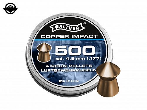 картинка Кульки Umarex Walther Pointed Waisted Pellets 0,48гр. кал.4,5 500шт 4.1933 (1003585)