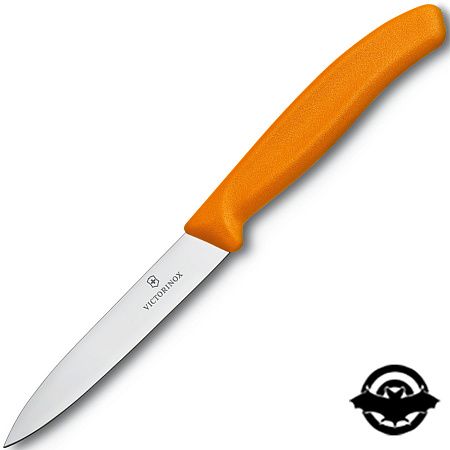 Ніж кухонний Victorinox Swiss Classic, 10 см,помаранчевий 6.7706.L119 (4000482)