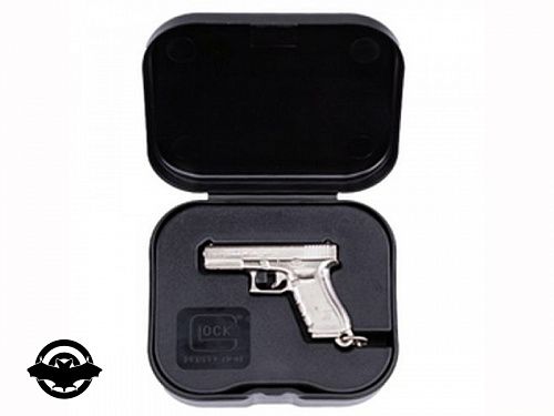 картинка Брелок Glock Gen 4 с пистолетом, серебряный (36760254)