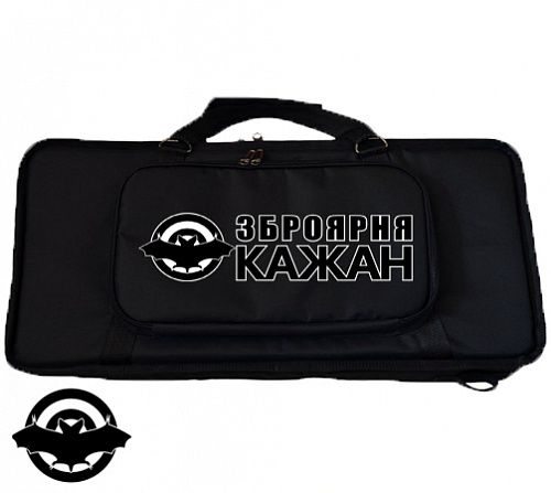 картинка Чехол Буллпап 80х30х9см, чорный с логотипом, на шлейках (150-1Л)