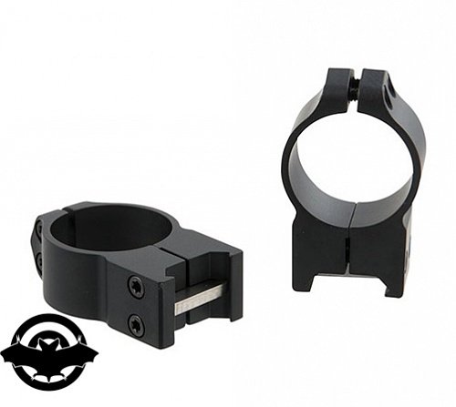 картинка Крепление WARNE Fixed Ring 30mm, low стальные (23700219)