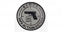картинка Значок Glock з пістол, сріблястий, пласт. (36760253)