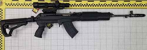 Карабін ОП СКС к-р 7,62х39 + обвіс Fab зі складним прикладом + рідний приклад + чохол