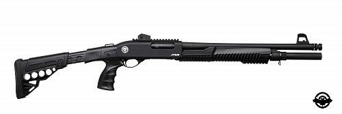 HUGLU ATROX Tactic Black Telescopic Stock 12/46 см Рушниця помпова 7+1 (  к /2008376)
