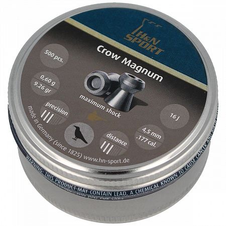 картинка Пули пневматические H&N Sport Crow Magnum 500шт. B/HN/SCM