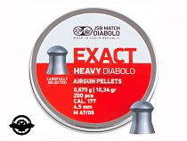 картинка Пули пневматические JSB Diabolo Exact Heavy, 4.5 мм, 0.67 гр, 200 шт/уп (14530569)