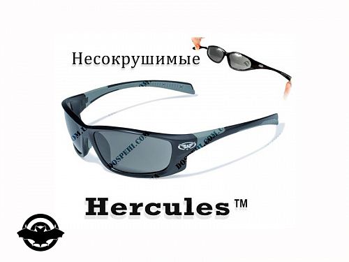 Окуляри стрілецькі GLOBAL Vision Hercules-5 (smoke), чорні лінзи (1ГЕР5-20) (00056)