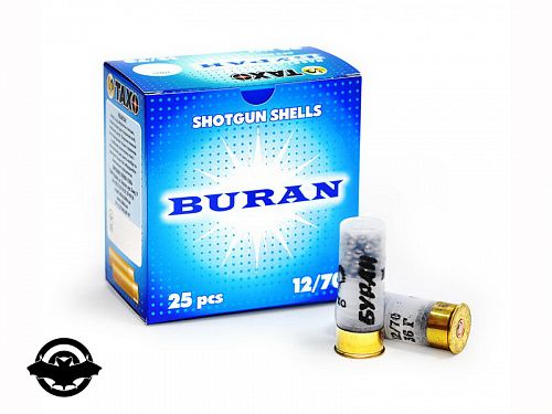 картинка Патрон ТАХО Буран 16/70, №0, без контейнера, 25 шт/уп (2/Т/179)