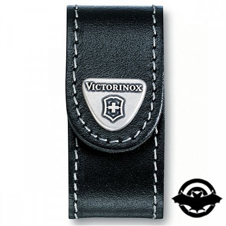 картинка Чехол Victorinox поясной чёрный кожаный 4.0518.XL (4003917)