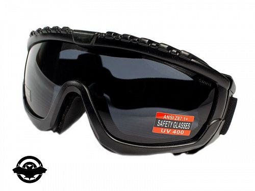 Окуляри стрілецькі GLOBAL Vision Ballistech-1 (smoke) чорні лінзи Anti-Fog 1БАЛ1-20 (00005)