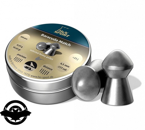 картинка Пули пневматические H&N Baracuda, 4,5 мм, 0,69 гр, 400 шт/уп (14530270)