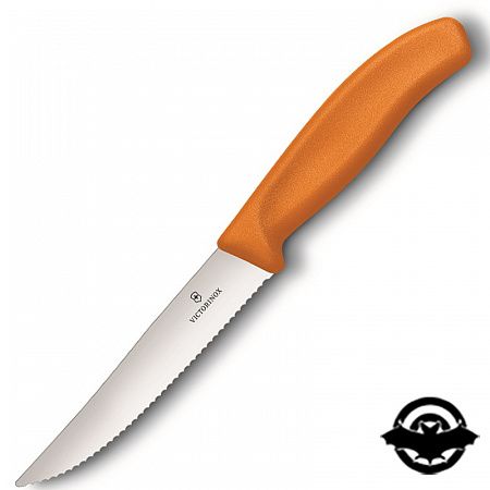 картинка Нож кухонный Victorinox SwissClassic 12см для пицы, оранжевый 6.7936.12L9 (4006917)