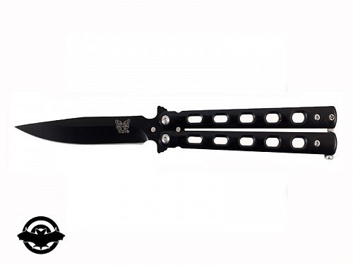 картинка Нож бабочка BaliSong, лезвие 10 см, черный (14086-908)