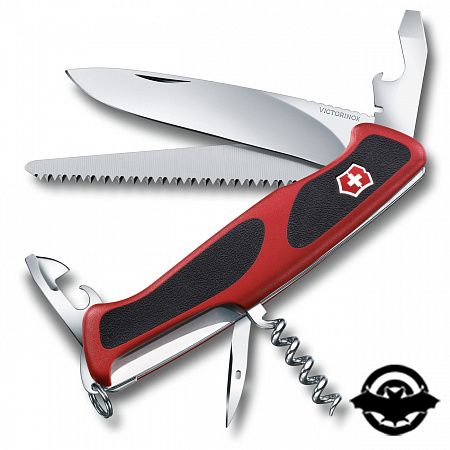 картинка Нож Victorinox Delemont RangerGrip 55 красно-черный 0.9563.C (4000098)