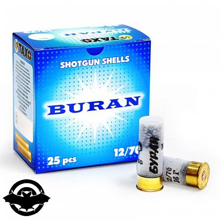 картинка Патрон ТАХО Буран кал 12, 36 гр, №3 без контейнера 25 шт/уп (11.099)