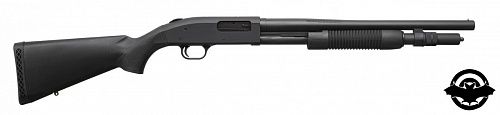 картинка Рушниця помпова MOSSBERG М590 12/76 18,5" BBL 7-Shot Parkerized Synthetic 50778 (2005666)