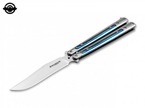 картинка Нож Boker Magnum Balisong Blue 06EX406 (4007889)