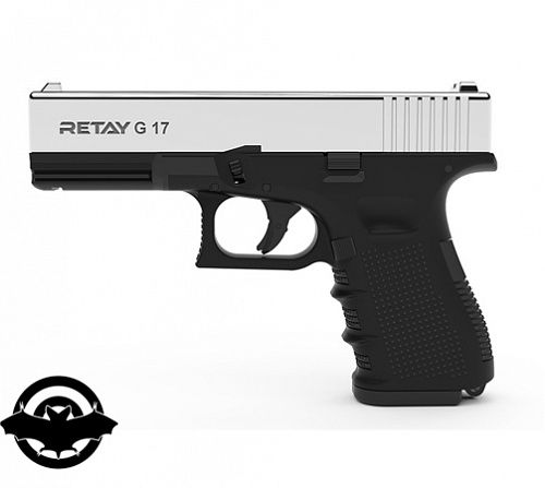 картинка Пистолет стартовый RETAY "G17" Nickel (1195.03.31)