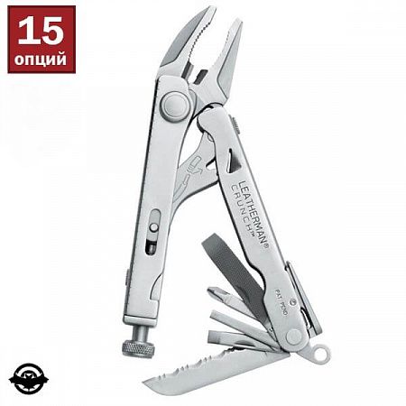 картинка Мультитул Leatherman Crunch в кожанном чехле (4005008)