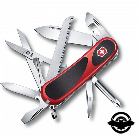 картинка Нож Victorinox Delemont EvoGrip, блистер 85 мм, красно-черный 2.4913.CB1 (4000129)