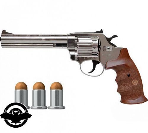 Револьвер флобера Alfa Mod.461 4 мм nickel/wood (1431.00.54)