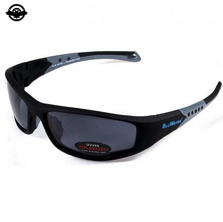 картинка Очки стрелковые BluWater Daytona-3 Polariszed черные линзы (00606)