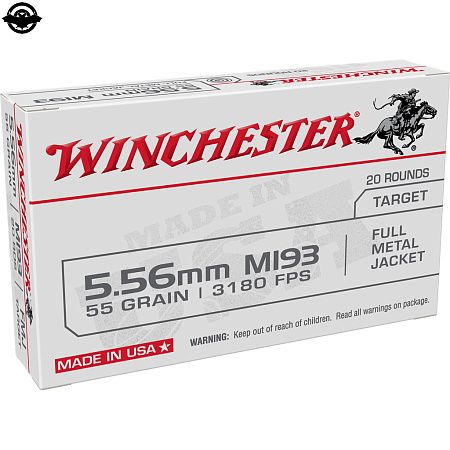 картинка Патрон 223Rem WM193K Winchester  55g (3,56г.) FMJ (3003902)