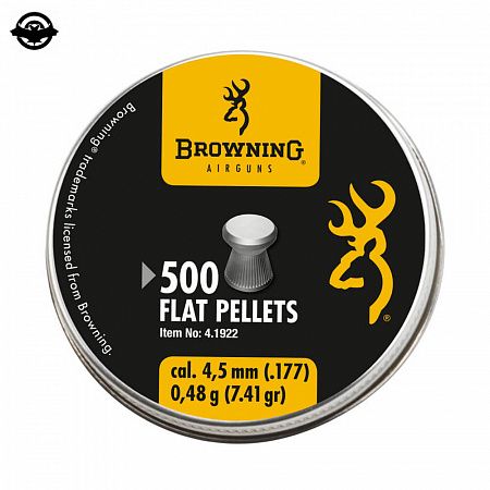 картинка Кульки Umarex Browning Flat Pellets 0,48гр кал.4,5 500шт 4.1922 (1003477) 