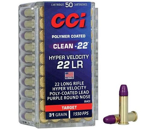Патрон 22LR CCI  Clean22 Hyper Velocity 31Gr (2,01 г) 50 шт (3004132)